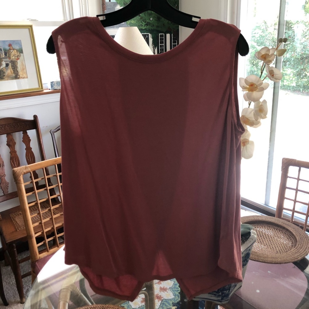 Rust colored dressy tank